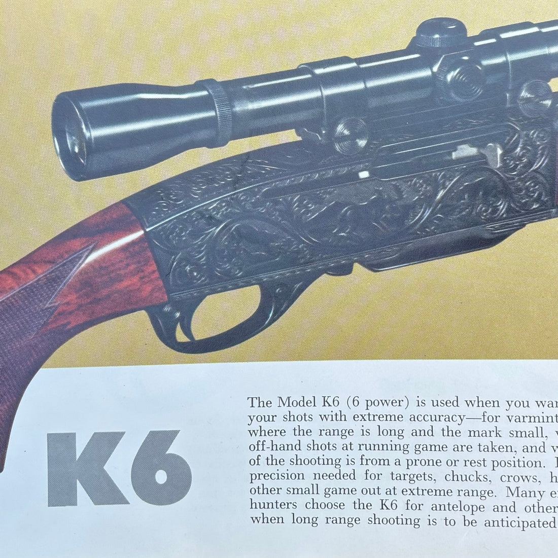Weaver K6: Specifications (1958 Weaver Catalog)